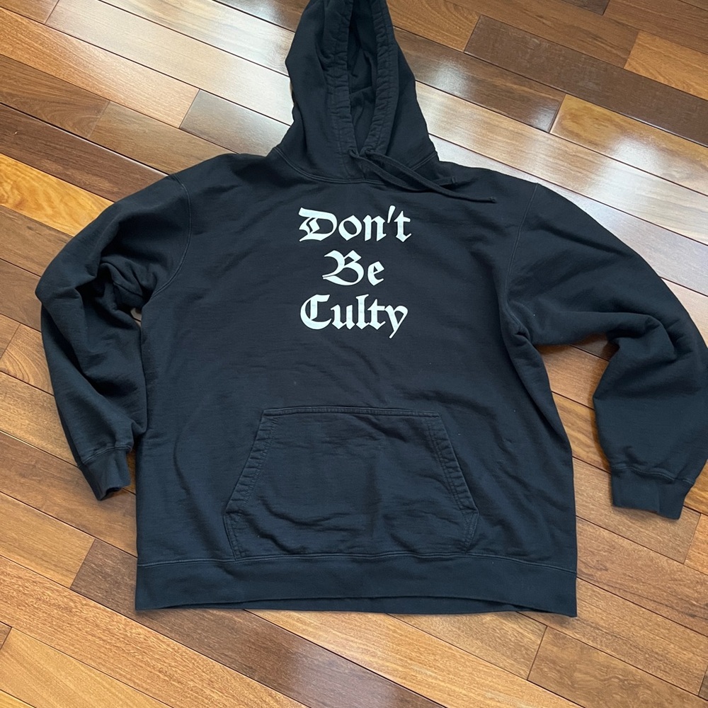 Men's Black Graphic Hoodie